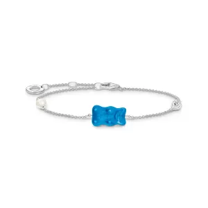 Thomas Sabo Damenarmband Armband mit blauen Goldbären, Süßwasserperle & Zirkonia