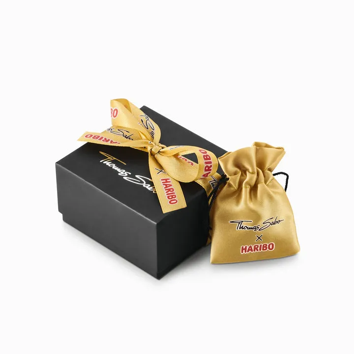 Thomas Sabo Damen Anhänger Schmuck Großer Anhänger mit schwarzem Goldbär und Zirkonia