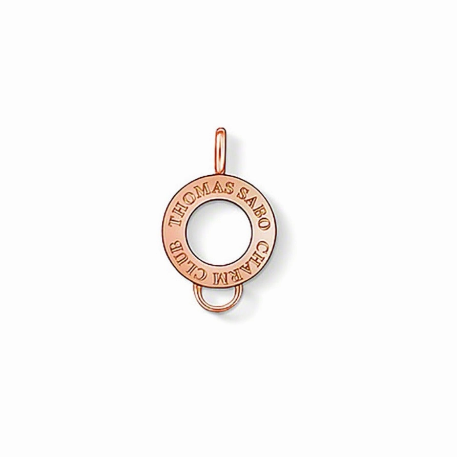 Thomas Sabo 18K Rose Gold Plated Plain Charm Carrier X0182-415-12
