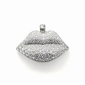 Thomas Sabo Pavé Cubic Zirconia Lips Pendant PE399-051-14