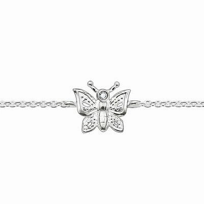 Thomas Sabo Silver Sweet Diamond Butterfly Bracelet A0004-153-14