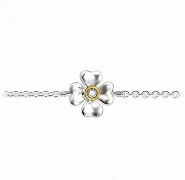 Thomas Sabo Silver Sweet Diamond Flower Bracelet A0001-179-14