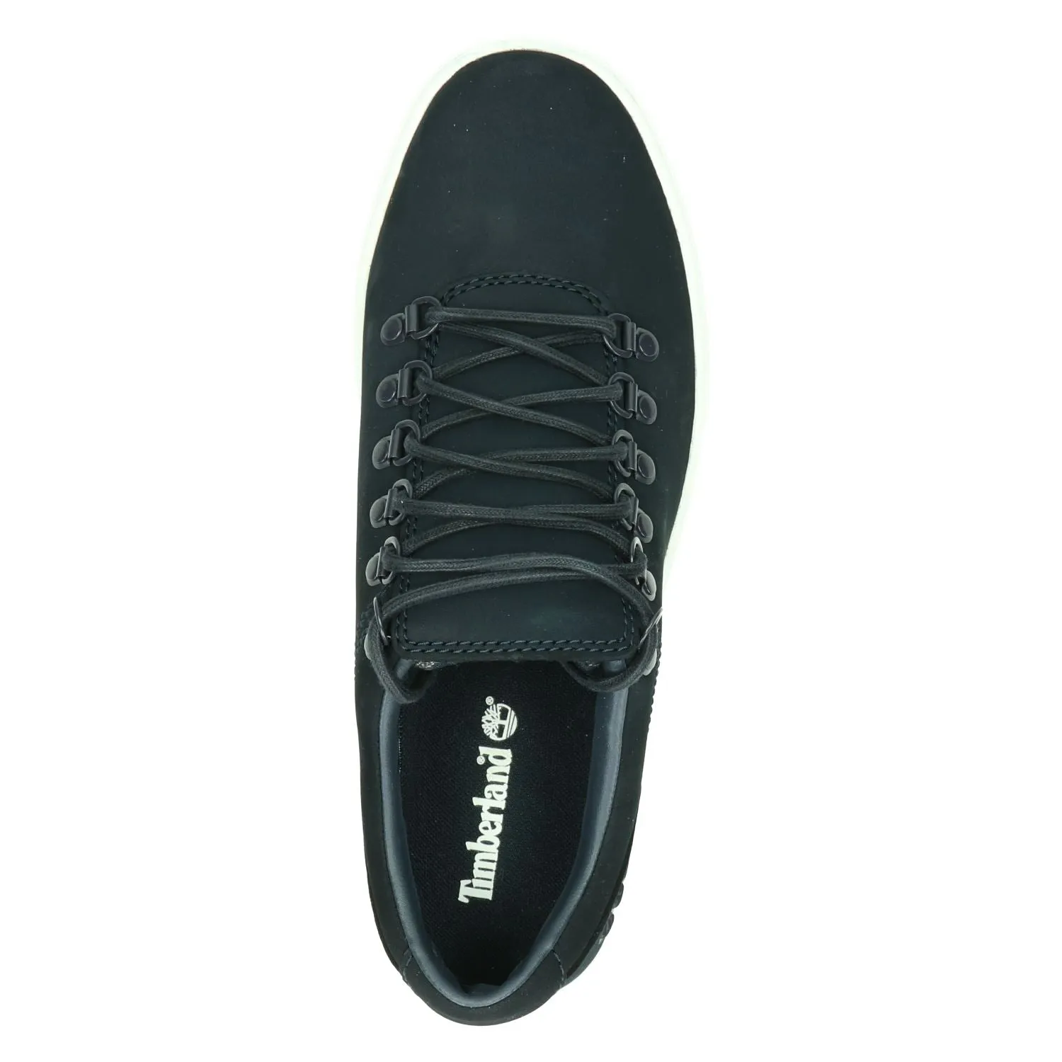 Timberland Black & Black Oxford Schuh Schwarz
