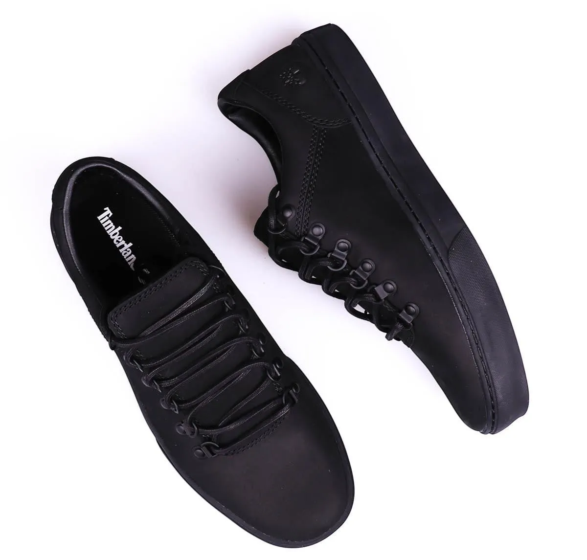 Timberland Black & Black Oxford Schuh Schwarz