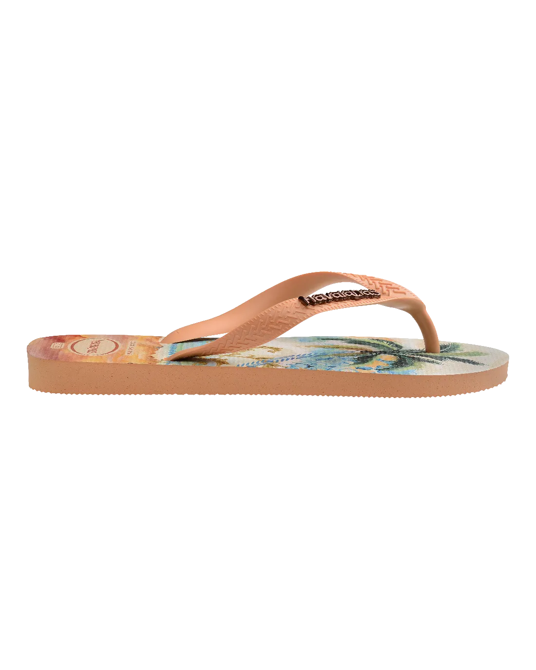 Top Tropical Vibes Flip-Flops in Pfirsich