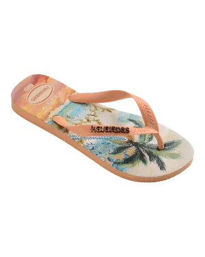 Top Tropical Vibes Flip-Flops in Pfirsich
