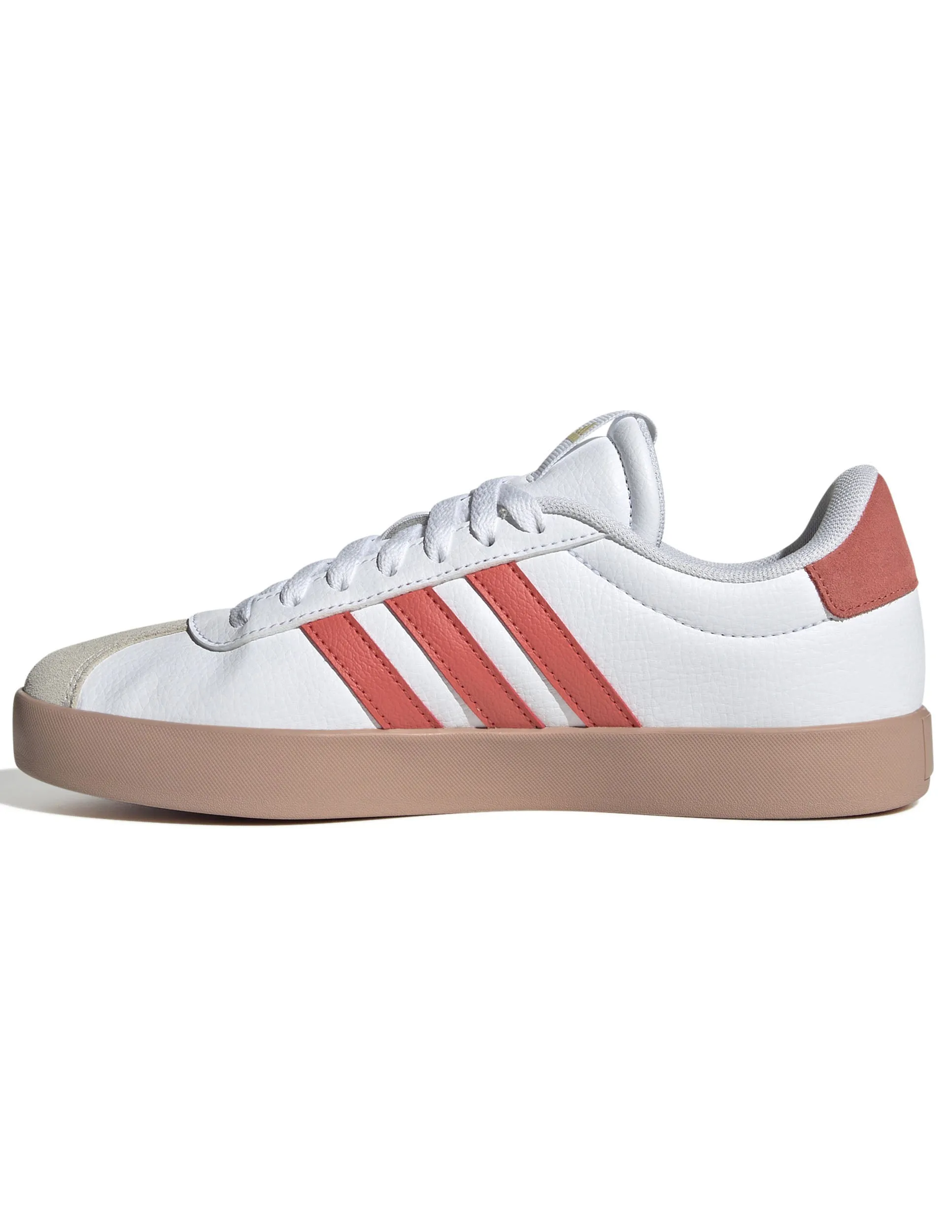 VL Court 3.0 Schuhe - Wolkenweiß/Vorgeliebtes Scharlachrot/Gold Metallic