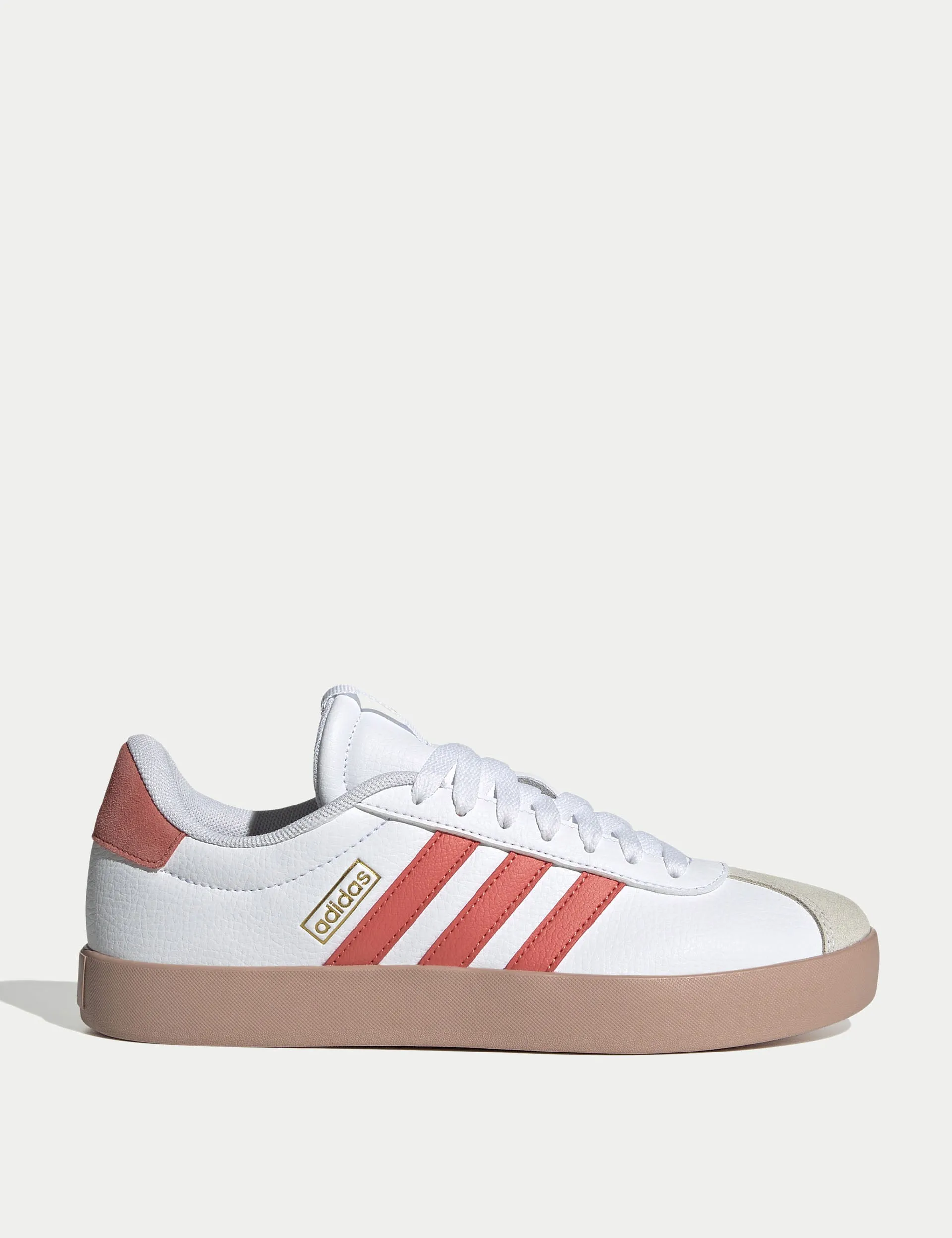 VL Court 3.0 Schuhe - Wolkenweiß/Vorgeliebtes Scharlachrot/Gold Metallic