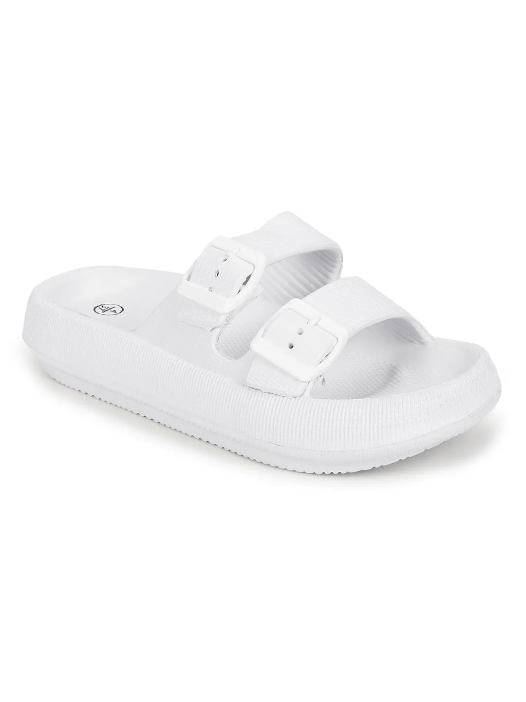 Weiße PU Slip-On Flats (TC-RS3255-WHT)