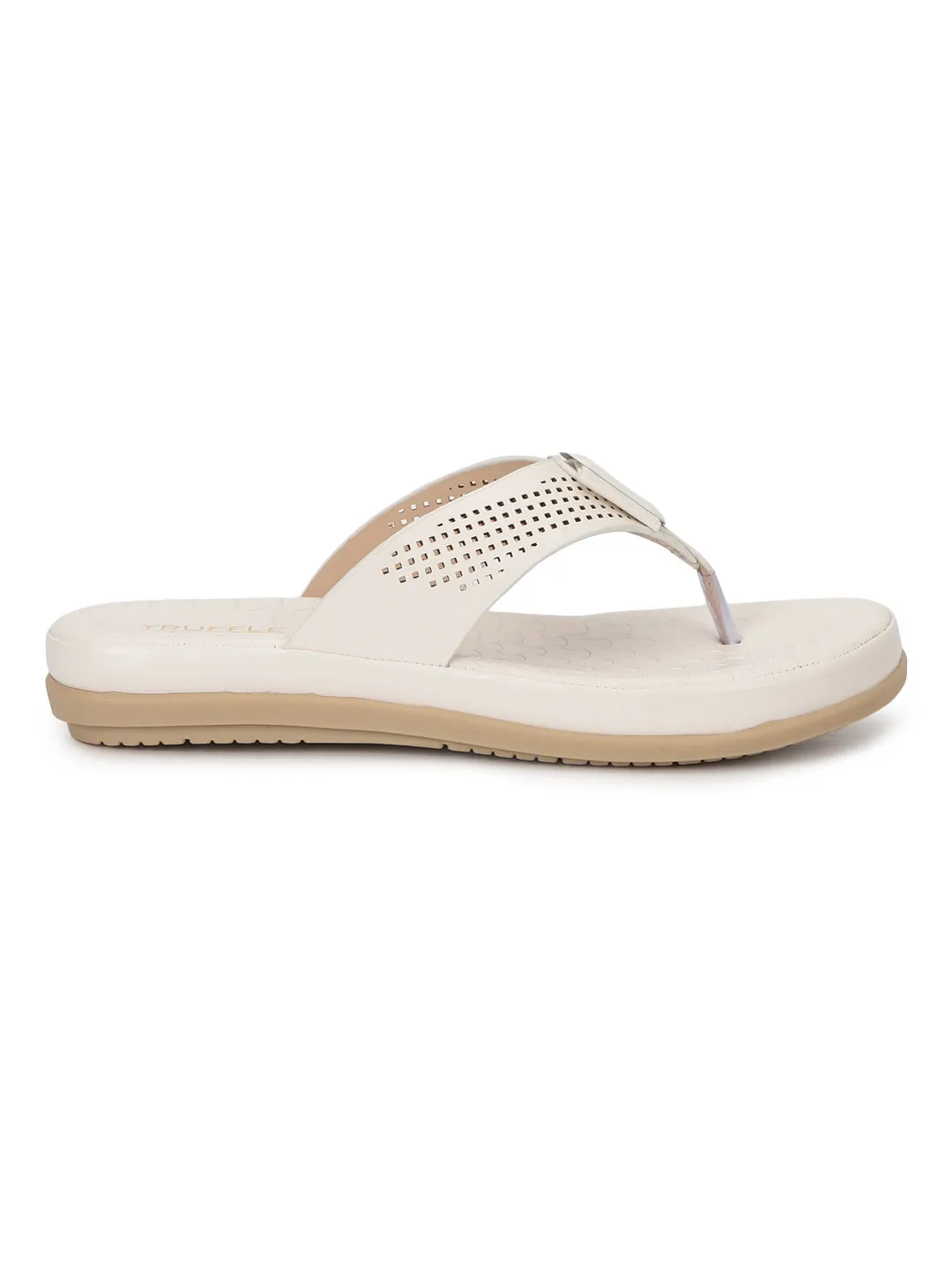 Weiße PU Slip-On Flats (TC-ST-015-WHT)