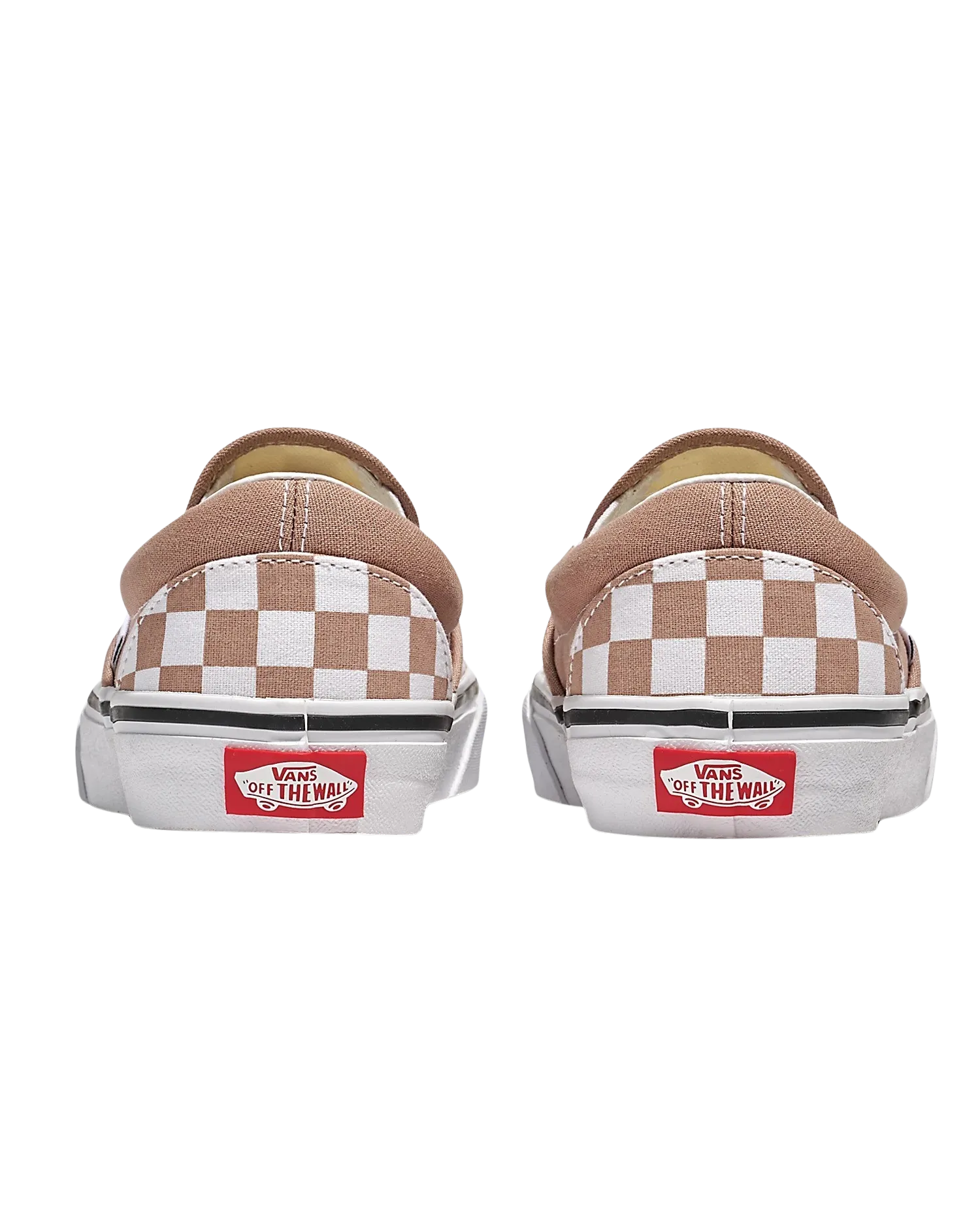 Klassische Damen-Slip-On-Schuhe in warmem Taubenbraun