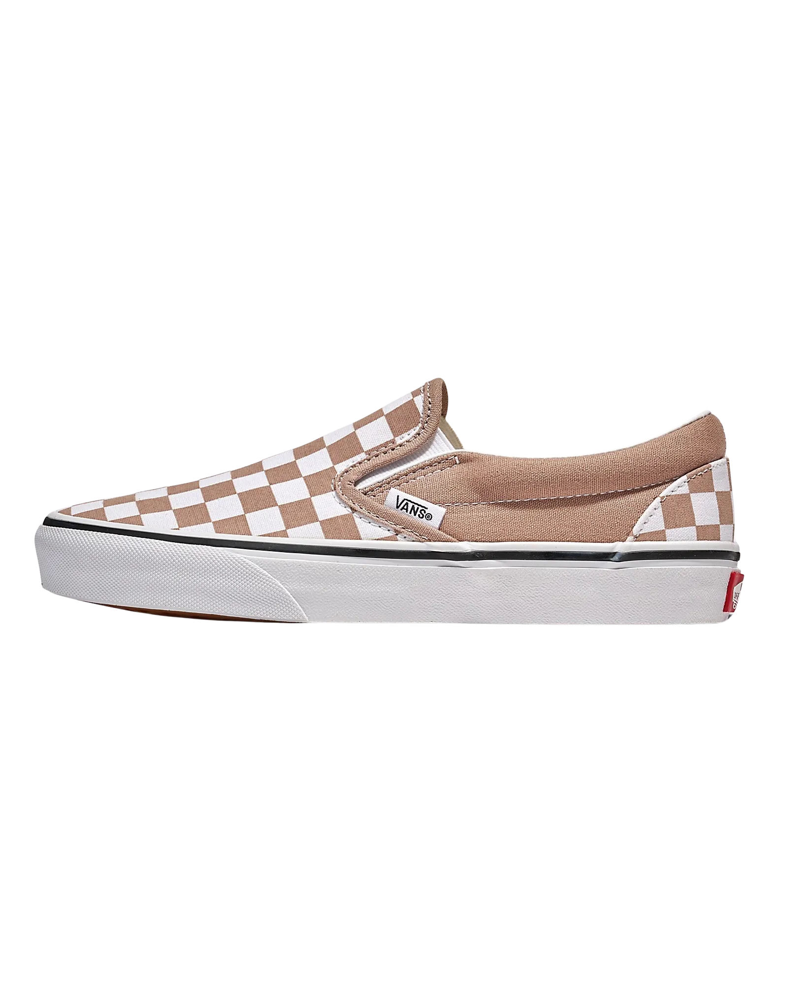 Klassische Damen-Slip-On-Schuhe in warmem Taubenbraun