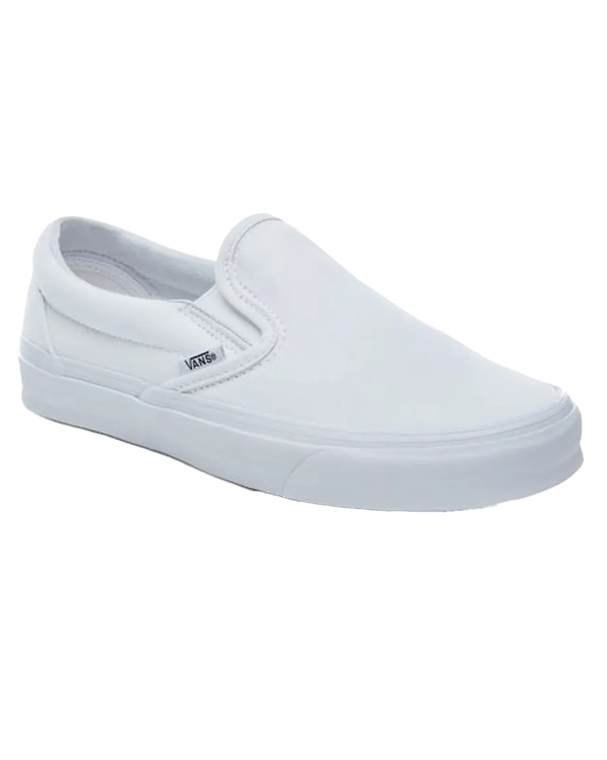 Klassische Damen-Slip-On-Schuhe in Weiß