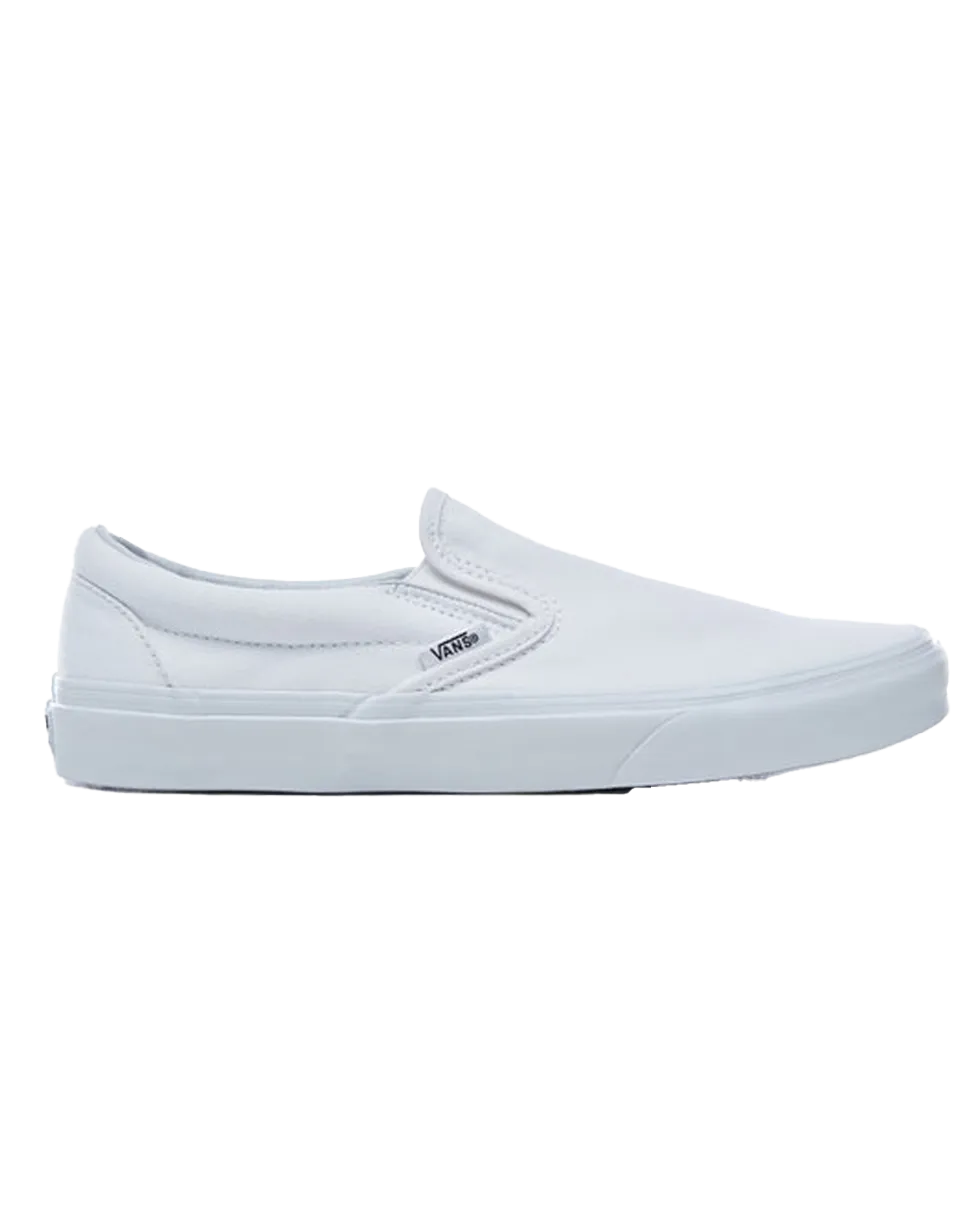 Klassische Damen-Slip-On-Schuhe in Weiß