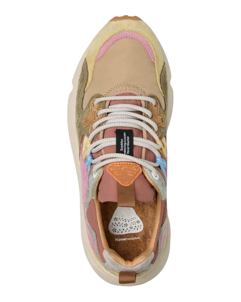 Yamano 3 Damenschuhe in Creme, Taube & Militär